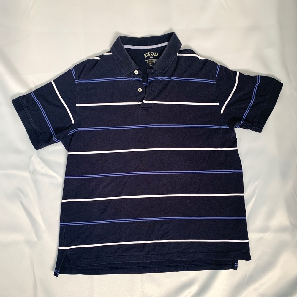Men’s striped polo shirt